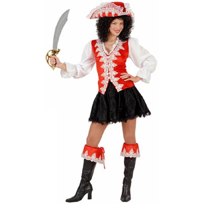 Red Regal Pirate Lady