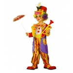Kostm francouzsk klaun Kombinza, sako, motlek, klobouk