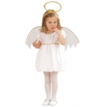 Little angel dress, wings, halo