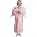 Costume angel - pink Dress, wings, gloriole