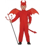 Devil costume jumpsuit, headpeace, wings