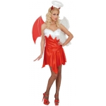 Heaven and Hell Costume Dress, wings, horns, halo