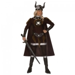 Viking Victoria Costume Dress, belt, helmet, boot covers, cape 
