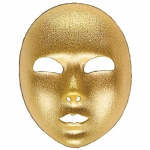 Gold full face fabric mask 