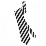 Black and white necktie 