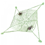 Pavu s se 2 pavouky Pavuina se 2 pavouky. 27 x 27 cm