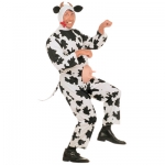 Funny cow XL Jumpsuit with nipples, headpiece with homs