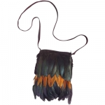 Feathered Native Indian Handbag 
