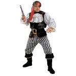 Pirate Shirt with jacket and jabot, pants, belt, boot covers and headpeace