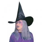 Sorceress hat with gray hair 