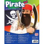Pirate set Bandanna, band and beard