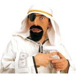 Sheikh set headgear, band, moustache and beard