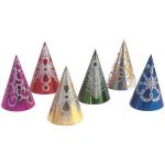 Party cone Shiny, 28 cm. 6 colors